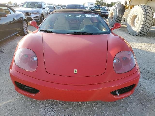 ZFFYT53AX40135540 - 2004 FERRARI 360 SPIDER RED photo 5