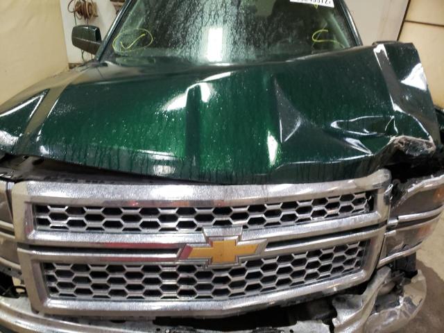 1GCVKREC4FZ383047 - 2015 CHEVROLET SILVRK1500 GREEN photo 7