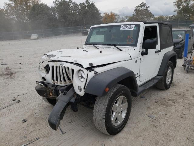 1C4AJWAG4EL117781 - 2014 JEEP WRANGLER S WHITE photo 2
