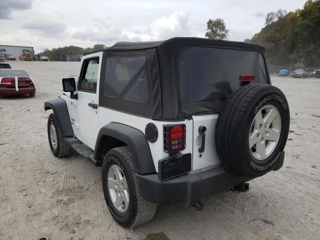 1C4AJWAG4EL117781 - 2014 JEEP WRANGLER S WHITE photo 3