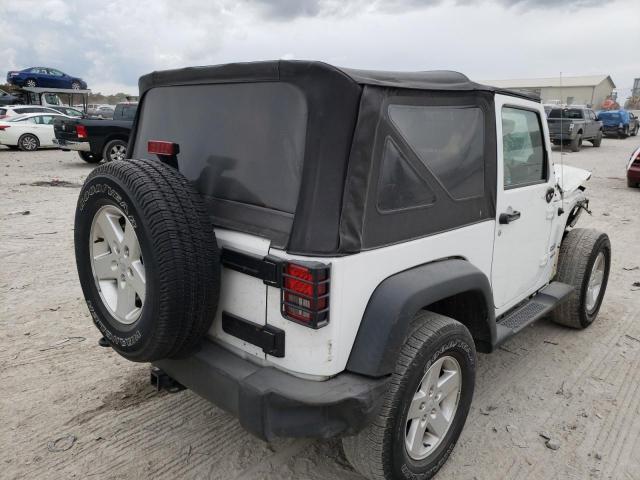 1C4AJWAG4EL117781 - 2014 JEEP WRANGLER S WHITE photo 4
