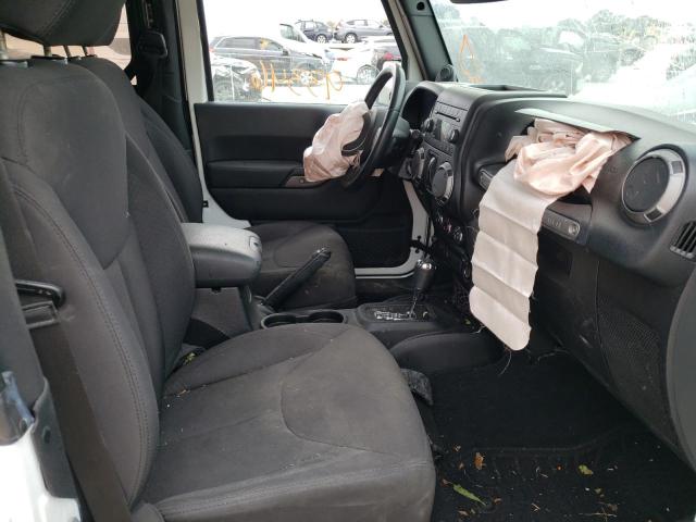 1C4AJWAG4EL117781 - 2014 JEEP WRANGLER S WHITE photo 5