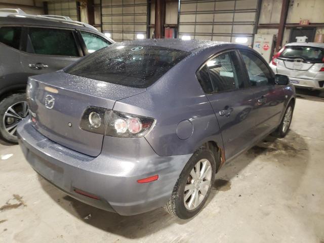 JM1BK32F871676853 - 2007 MAZDA 3 I GRAY photo 4