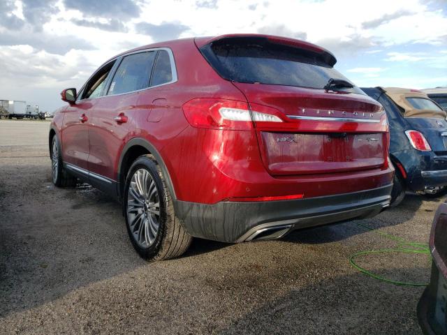 2LMTJ6LP6GBL53406 - 2016 LINCOLN MKX RESERV RED photo 3