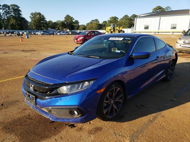 2HGFC4B81LH302538 - 2020 HONDA CIVIC SPOR BLUE photo 2