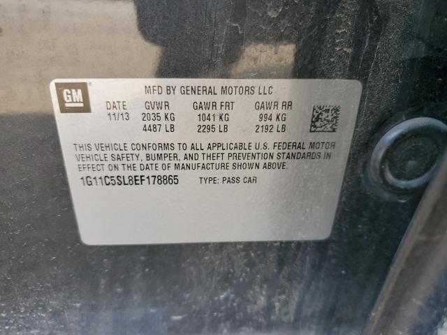 1G11C5SL8EF178865 - 2014 CHEVROLET MALIBU 1LT 灰色 照片 10