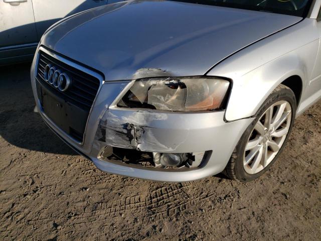 WAUHF78P89A006905 - 2009 AUDI A3 2.0T SILVER photo 9