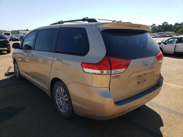 5TDYK3DC4BS167173 - 2011 TOYOTA SIENNA XLE GOLD photo 3