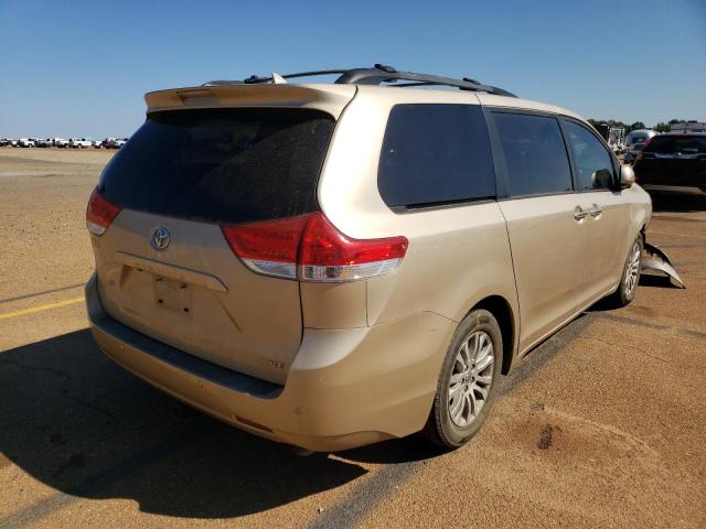 5TDYK3DC4BS167173 - 2011 TOYOTA SIENNA XLE GOLD photo 4