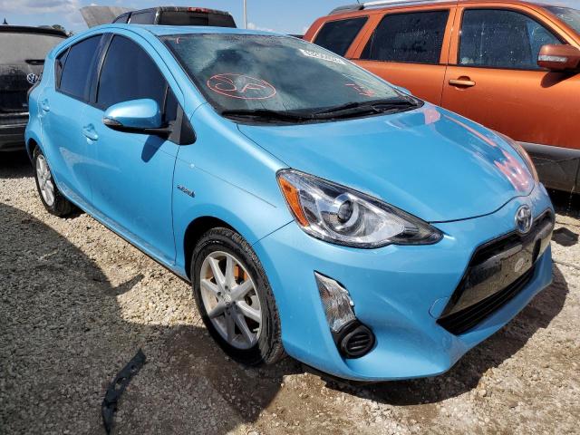 JTDKDTB30F1108546 - 2015 TOYOTA PRIUS C BLUE photo 1