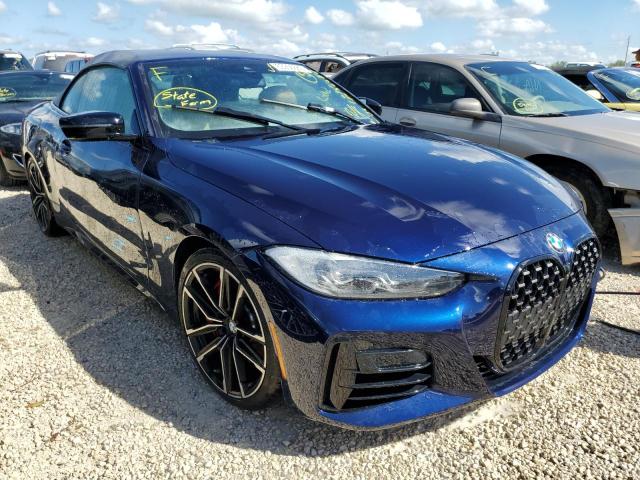 WBA53AT07MCH13772 - 2021 BMW M440I BLUE photo 1