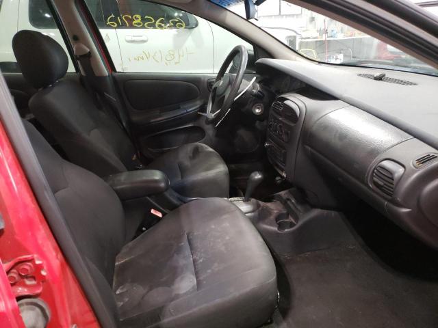 1B3ES26C84D533744 - 2004 DODGE NEON BASE RED photo 5