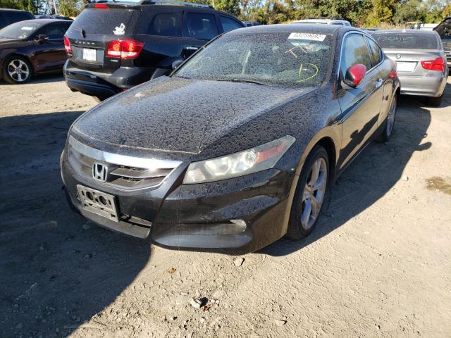 1HGCS2B82CA007683 - 2012 HONDA ACCORD EXL BLACK photo 2