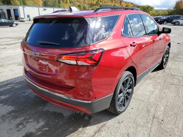 2GNAXWEV6N6142012 - 2022 CHEVROLET EQUINOX RS RED photo 4