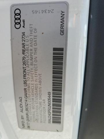 WAU24GF50JN005449 - 2018 AUDI S5 PRESTIG თეთრი ფოტო 10