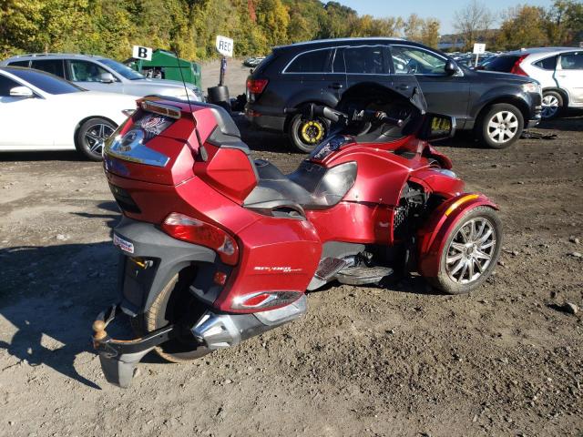 2BXNBDD29GV001996 - 2016 CAN-AM SPYDER ROA RED photo 4