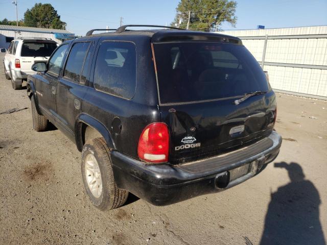 1B4HS28Y3XF527909 - 1999 DODGE DURANGO BLACK photo 3