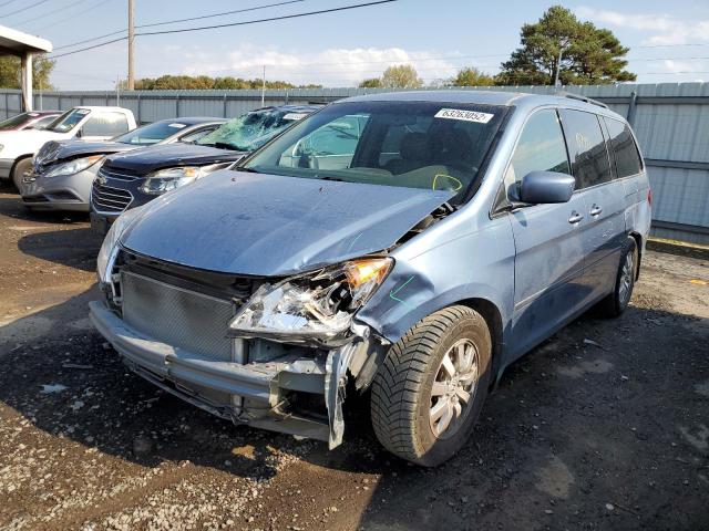 5FNRL3H67AB016949 - 2010 HONDA ODYSSEY EX BLUE photo 2