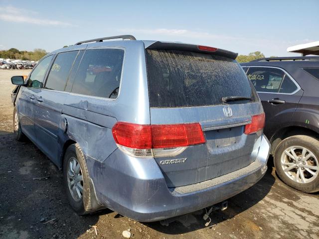 5FNRL3H67AB016949 - 2010 HONDA ODYSSEY EX BLUE photo 3