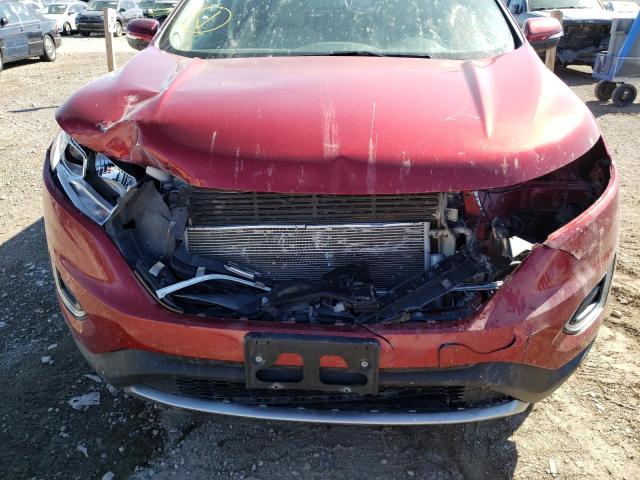 2FMTK4J84FBB66771 - 2015 FORD EDGE SEL RED photo 9