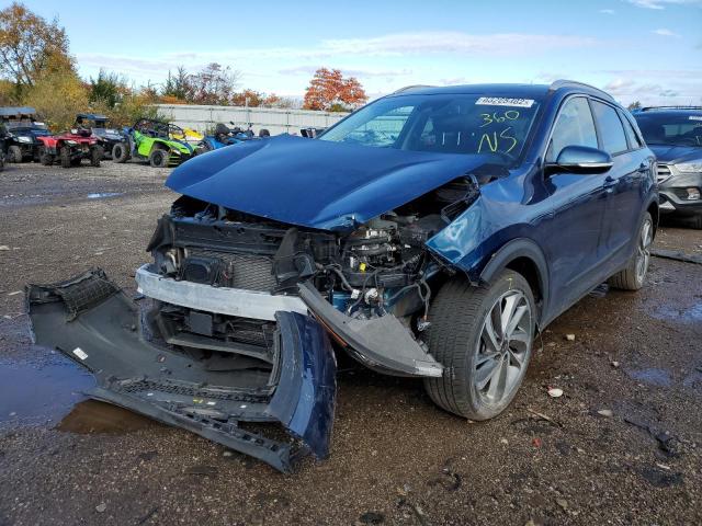 KNDCE3LC1K5304255 - 2019 KIA NIRO TOURI BLUE photo 2