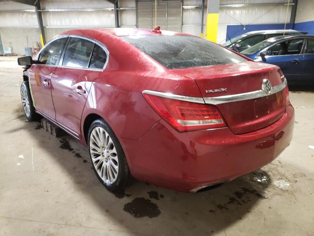 1G4GF5G3XEF190318 - 2014 BUICK LACROSSE T RED photo 3