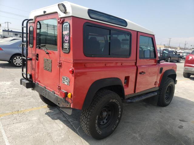 SALLDVAF7MA955221 - 1994 LAND ROVER DEFENDER RED photo 4