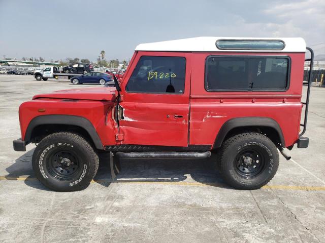 SALLDVAF7MA955221 - 1994 LAND ROVER DEFENDER RED photo 9