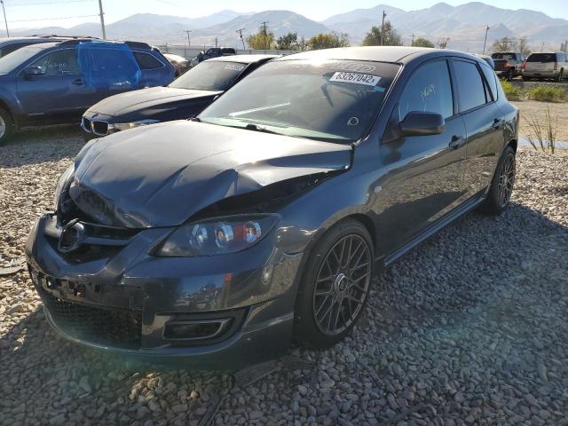 JM1BK34L581102828 - 2008 MAZDA SPEED 3 BLACK photo 2