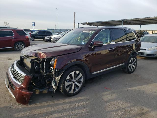 5XYP6DHCXLG094972 - 2020 KIA TELLURIDE BURGUNDY photo 2