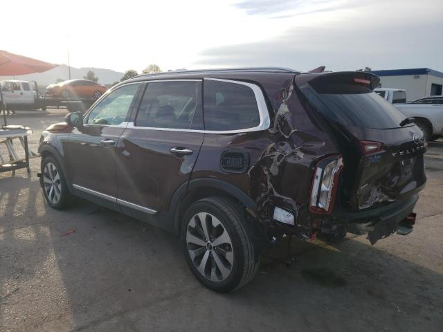 5XYP6DHCXLG094972 - 2020 KIA TELLURIDE BURGUNDY photo 3