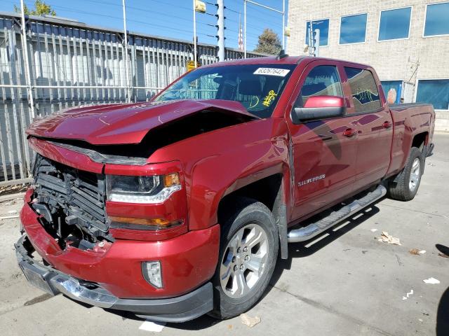 3GCUKREC7JG472499 - 2018 CHEVROLET SILVERADO2 RED photo 2