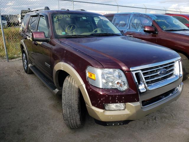 1FMEU74E97UB40510 - 2007 FORD EXPLORER E BURGUNDY photo 1