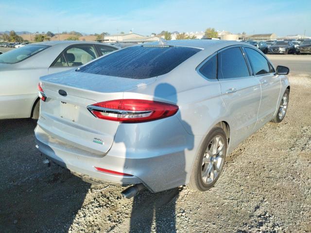 3FA6P0CD9KR254139 - 2019 FORD FUSION SEL SILVER photo 4