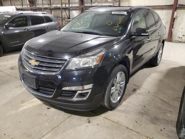 1GNKVGKD7EJ327569 - 2014 CHEVROLET TRAVERSE 4 BLACK photo 2