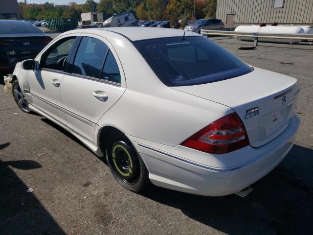 WDBRF40J05A705970 - 2005 MERCEDES-BENZ C 230K SPO WHITE photo 3