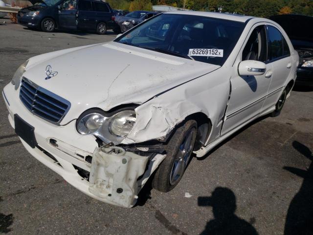 WDBRF40J05A705970 - 2005 MERCEDES-BENZ C 230K SPO WHITE photo 9