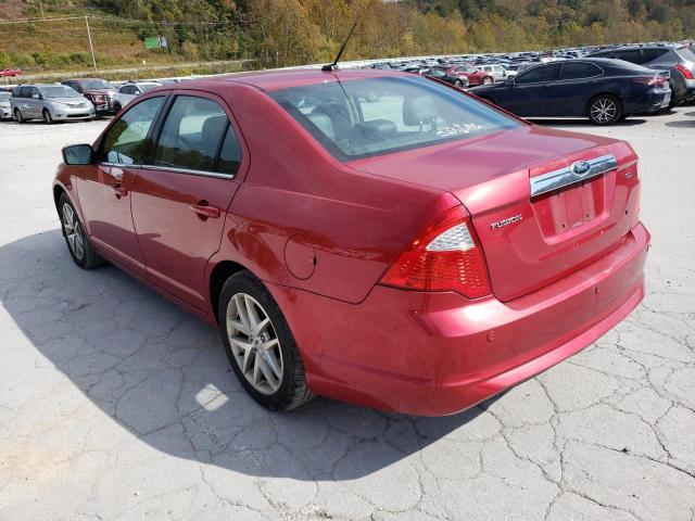 3FAHP0JA8CR412490 - 2012 FORD FUSION RED photo 3