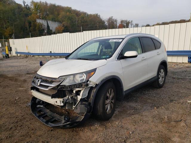 5J6RM4H77EL036594 - 2014 HONDA CR-V EXL WHITE photo 2