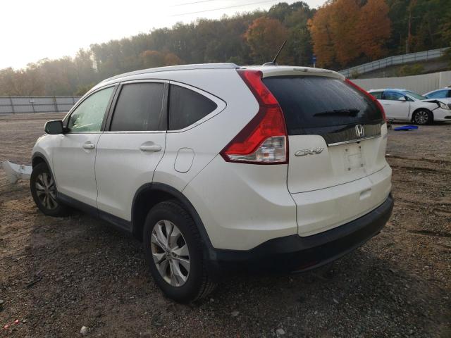 5J6RM4H77EL036594 - 2014 HONDA CR-V EXL WHITE photo 3