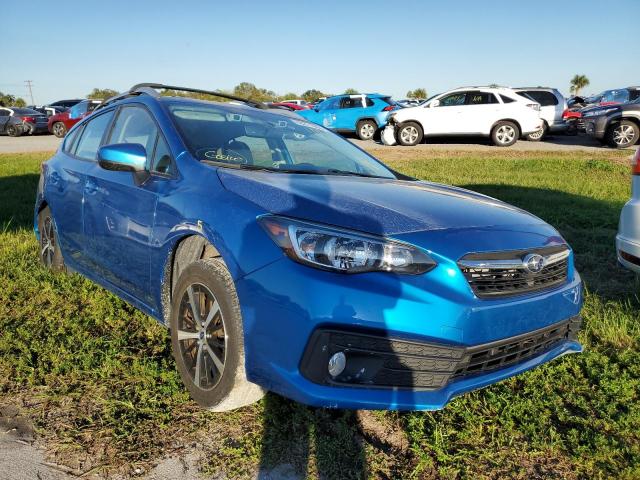 4S3GTAV64L3718484 - 2020 SUBARU IMPREZA PR BLUE photo 1