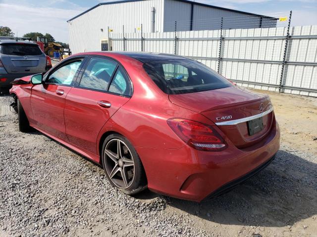 55SWF6EB4GU139001 - 2016 MERCEDES-BENZ C 450 4MAT RED photo 3