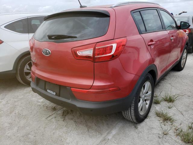 KNDPB3A28C7348554 - 2012 KIA SPORTAGE B RED photo 4