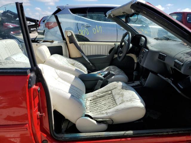 1G2JB34HXN7586788 - 1992 PONTIAC SUNBIRD SE RED photo 5