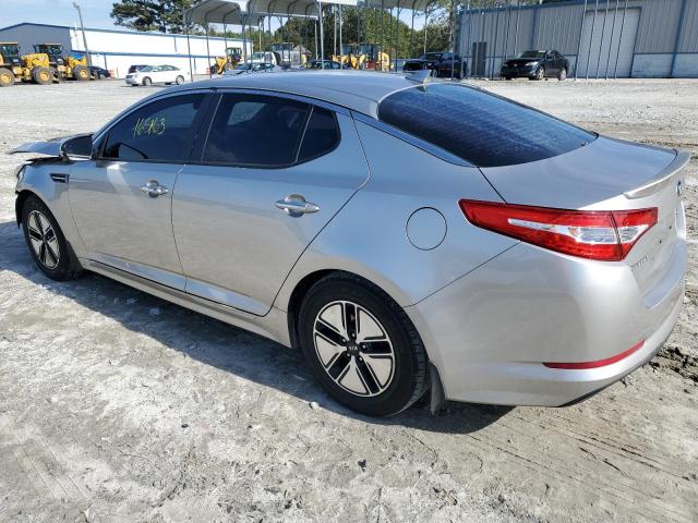 KNAGM4AD9C5028119 - 2012 KIA OPTIMA HYB SILVER photo 3