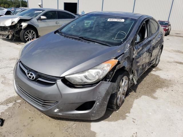 5NPDH4AE5BH075682 - 2011 HYUNDAI ELANTRA GRAY photo 2