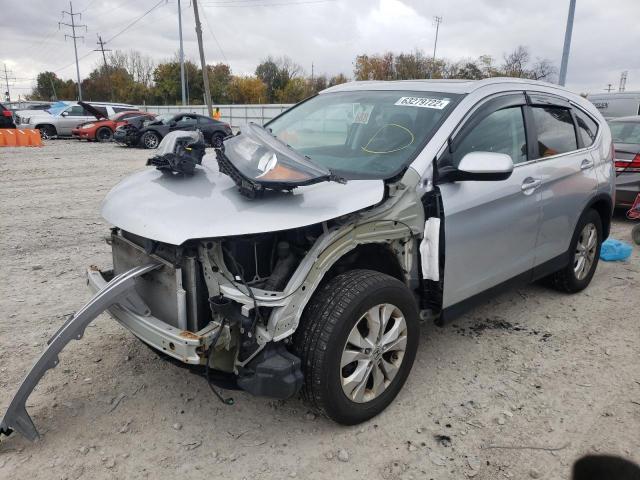 2HKRM4H71DH672758 - 2013 HONDA CR-V EXL SILVER photo 2