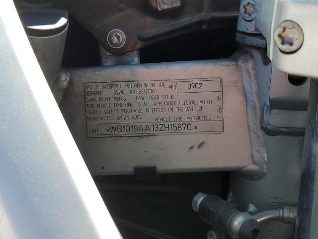 WB10184A13ZH15870 - 2003 BMW F650 CS Сріблястий фото 10