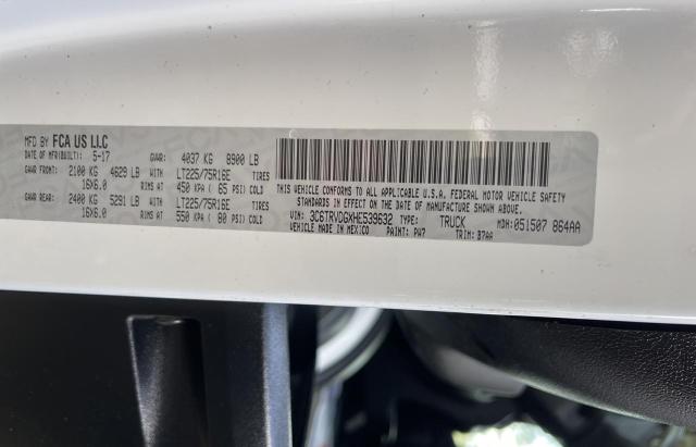 3C6TRVDGXHE539632 - 2017 RAM PROMASTER 白色 照片 10