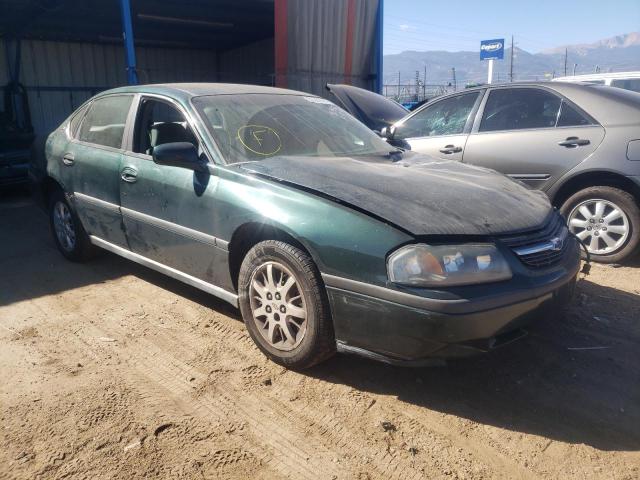 2G1WF55E229299616 - 2002 CHEVROLET IMPALA GREEN photo 1